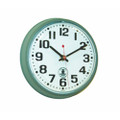 Atomic Slimline Workstation Clock - 7.35" Diameter, Stone Gray, NSN 6645-01-491-9826