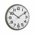 SelfSet Wall Clocks - 12 3/4" Diameter,  Brown, NSN 6645-01-557-3149