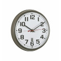 SelfSet Wall Clocks - 9 1/4" Diameter, Slimline, Black, NSN 6645-01-557-3153
