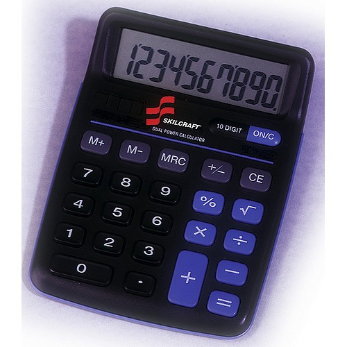 10-Digit Calculator, NSN 7420-01-484-4580 - The ArmyProperty Store