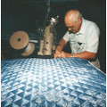 Cotton Felt Mattress - 72 1/2" L x 26" W x 4" D, Blue Stripes, NSN 7210-00-139-6517