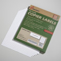 Recycled Copier Labels - 1" x 2 13/16" 3300/BX, same size as  5351åäÌ£å¢, White, NSN 7530-01-086-4518