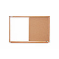 QuartetÌ´å¬/SKILCRAFT Combination Board - Oak Frame 4'x3', NSN 7110-01-568-0404