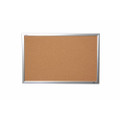 QuartetÌ´å¬/SKILCRAFT - Natural Cork Bulletin Board - Aluminum Frame - 48" x 36", NSN 7195-01-484-0010