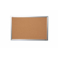 QuartetÌ´å¬/SKILCRAFT - Natural Cork Bulletin Board - Aluminum Frame - 24" x 18", NSN 7195-01-484-0007