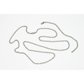 Personnel ID Tag Chain, 27" with 5 1/2" Extension Loop, Silver, NSN 8465-00-261-6629
