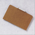 File Folder - Paperboard, 1/3 Cut, with Clear Sleeve, Letter Size, Kraft Brown, NSN 7530-00-281-5907