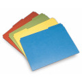 File Folder - Ltr Size, 1/3 Cut, Assorted Colors, Red, Yellow, Blue, and Green, NSN 7530-01-484-0006