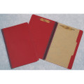Pressboard Classification Folder - 1 Divider, 4 Part, Legal Size, Dark Red, NSN 7530-01-554-7683
