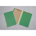 Pressboard Classification Folder - 1 Divider, 4 Part, Legal Size, Dark Green, NSN 7530-00-NIB-0675