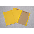 Pressboard Classification Folder - 1 Divider, 4 Part, Legal Size, Yellow, NSN 7530-00-NIB-0676