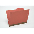 FSC Certified File Folder - Heavy Duty Pressboard, 4 Position, without Fasteners, Letter Size, Red, NSN 7530-00-FMHA-039