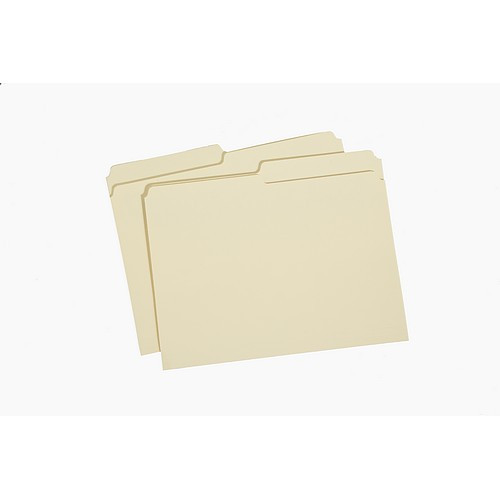 100 Folders File Folder 1/5 Cut Letter Size AbilityOne Manila 7530-00-281-5941 