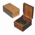 Wood Filing Box - 3" x 5" Cards, 3" Capacity, Walnut, NSN 7520-00-285-3144