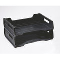 Plastic Desk Tray, Legal, Black, NSN 7520-01-094-4309