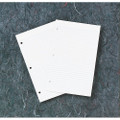 Loose-Leaf Paper-Ruled-9 1/2" x 6",Holes 3 1/2" Apart-3-Ring,1/4" Narrow Rule, NSN 7530-00-286-4338
