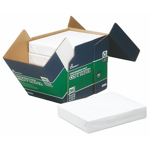 Copy Paper - Ream Wrapped, 5 Reams per Box, White, NSN 7530-01-562