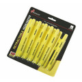 Retractable Chisel Tip Highlighter - 12 Pack, Yellow Ink, NSN 7520-01-554-8210