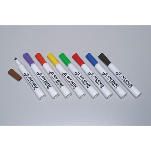 Dry Erase Marker - Chisel Tip - 8 Color Set, NSN 7520-01-186-3605