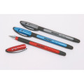 SKILCRAFT 100 Rubberized Stick Pen - Fine Point, Red Ink, NSN 7520-01-422-0322