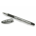 SKILCRAFT 100 Rubberized Stick Pen - Medium Point, Black Ink, NSN 7520-01-422-0318
