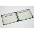 Award Certificate Binder - Gold Army Seal, Green, NSN 7510-00-755-7077