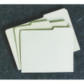 File Guide Card, 1/3 Cut, 1st or 3rd Position, Letter Size, Light Green, NSN 7530-00-988-6515