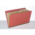 8-Section Classification Folder, 5 - 10 Packs, Legal Size, Earth Red, NSN 7530-01-572-6205