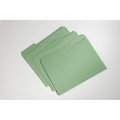 Recycled File Folders - Process Chlorine Free, Single Ply Tabs, Bright Green, NSN 7530-01-566-4132