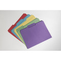 Recycled File Folders - Process Chlorine Free - Single Ply Tabs, Assorted, NSN 7530-01-566-4138