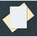 Writing Pads - 8 1/2" x 11", Letter-Size, w/o Margin, 1/4" Narrow Rule, Canary, NSN 7530-01-516-7570
