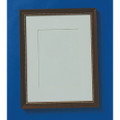 Style F - Frames - Hardwood Finish, 10" x 14", 12 per Box, Walnut w/ Gold Trim, NSN 7105-01-419-5351