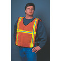 High Visibility Long Back Safety Vest - Back 11" Longer than Front, NSN 8415-01-464-6612
