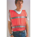 High Visibility Safety Vest - High Visibility, Orange with Reflective Strips, NSN 8415-00-177-4974