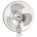 Oscillating Wall Fan, 16", White