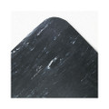 Cushion-Step Mat, Rubber, 36 x 60, Marbleized Black