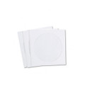 Survivor Tyvek CD/DVD Sleeves, 4 7/8" x 5", White, 100/box
