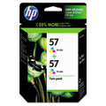 C9320FN (HP 57) Ink, 400 Page-Yield, 2/Pack, Tri-Color