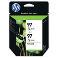 C9349FN (HP 97) Ink, 450 Page-Yield, 2/Pack, Tri-Color
