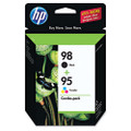 CB327FN (HP 95; HP 98) Ink, 330 Page-Yield, 2/Pack, Black; Tri-Color