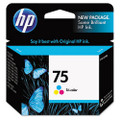 CB337WN (HP 75) Ink, 170 Page-Yield, Tri-Color