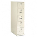 210 Series Five-Drawer, Full-Suspension File, Letter, 28-1/2d, Putty