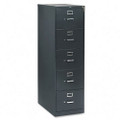 310 Series Five-Drawer, Full-Suspension File, Legal, 26-1/2d, Charcoal