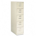 310 Series Five-Drawer, Full-Suspension File, Letter, 26-1/2d, Putty