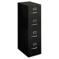H410 Series Four-Drawer Locking Vertical File, 15w x 22d x 48-3/4h, Black