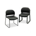 Gueststacker Chair, Black with Black Finish Legs, Four/carton