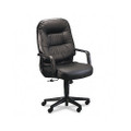 Leather 2090 Pillow-Soft Series Executive High-Back Swivel/Tilt Chair, Black