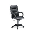 Allure Executive High-Back Swivel/Tilt Chair, Black Leather