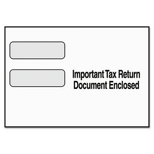 Double Window Tax Form Envelope for 1099 Misc/R Forms, 9 x 5-5/8, 24 ...