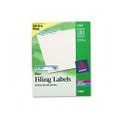 Self-Adhesive Laser/Ink Jet File Folder Labels, Blue Border, 1500/Box
